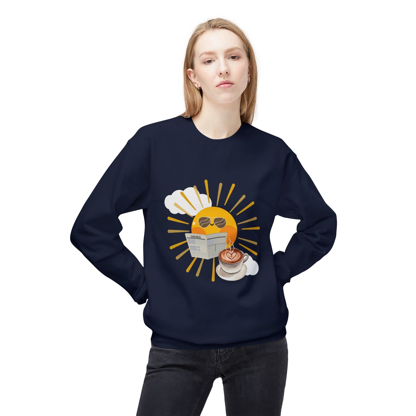 Teen/Adult Unisex Sunny Morning Reader Sweatshirt
