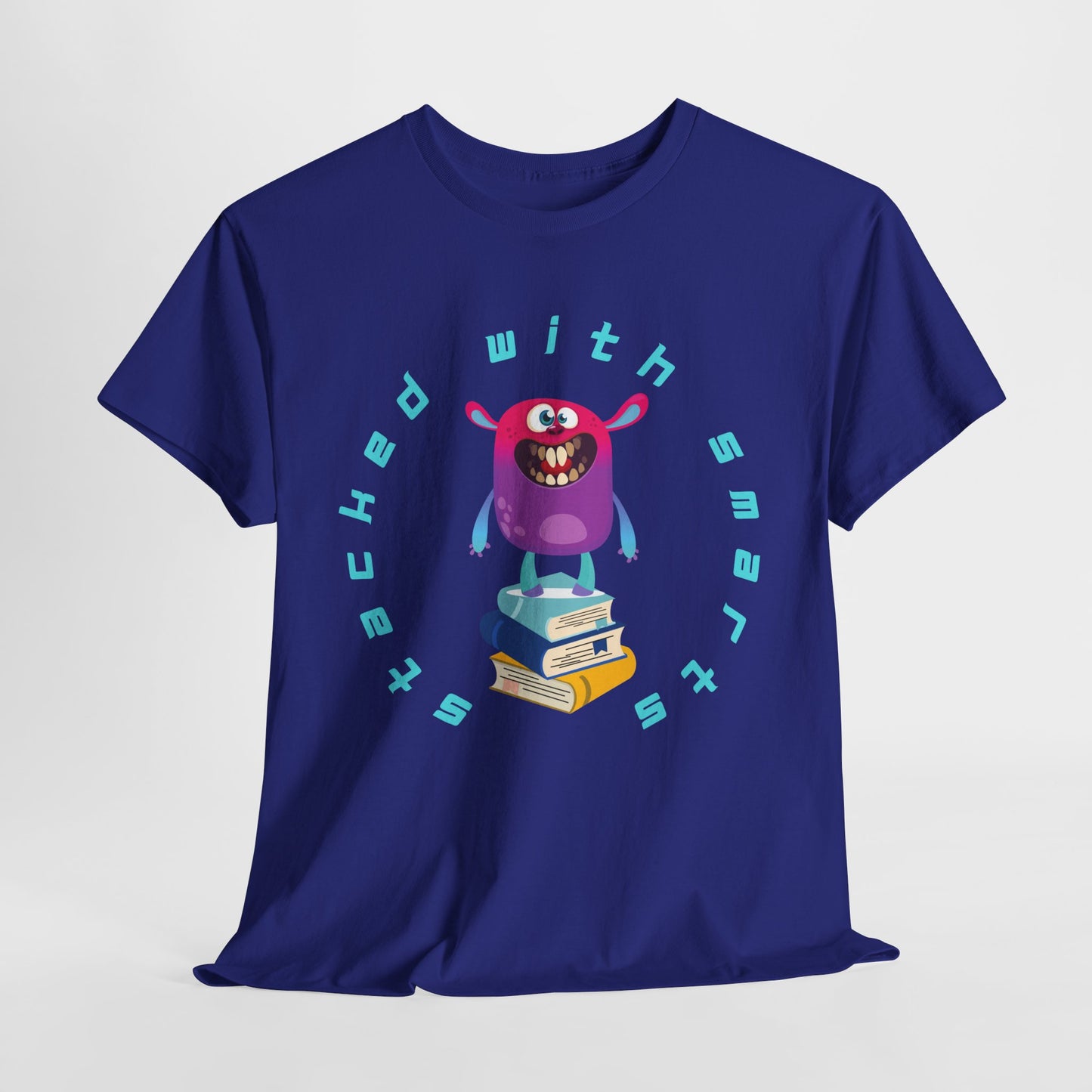 Teen/Adult Unisex “Stacked With Smarts” Tee – Clever Book Lover Shirt for Readers & Thinkers