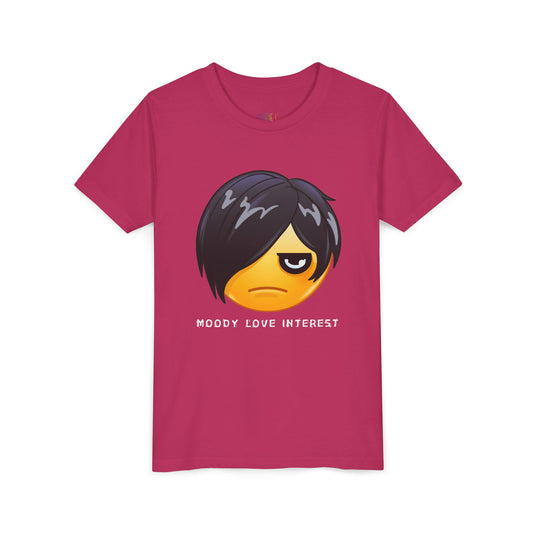 Youth Moody Love Interest T-Shirt – Dramatic Vibes for Young Rom-Com Fans