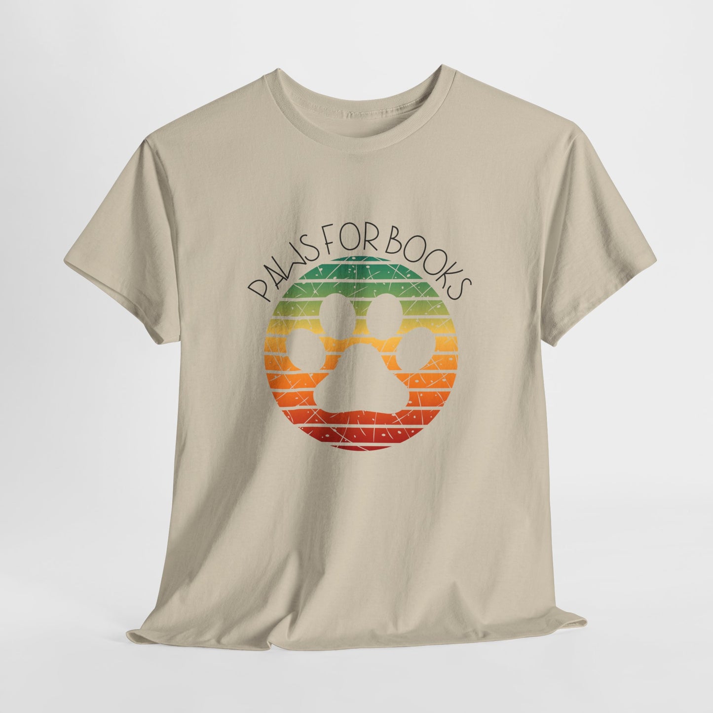Teen/Adult Unisex Paws for Books Tee – Where Tails Wag and Pages Turn