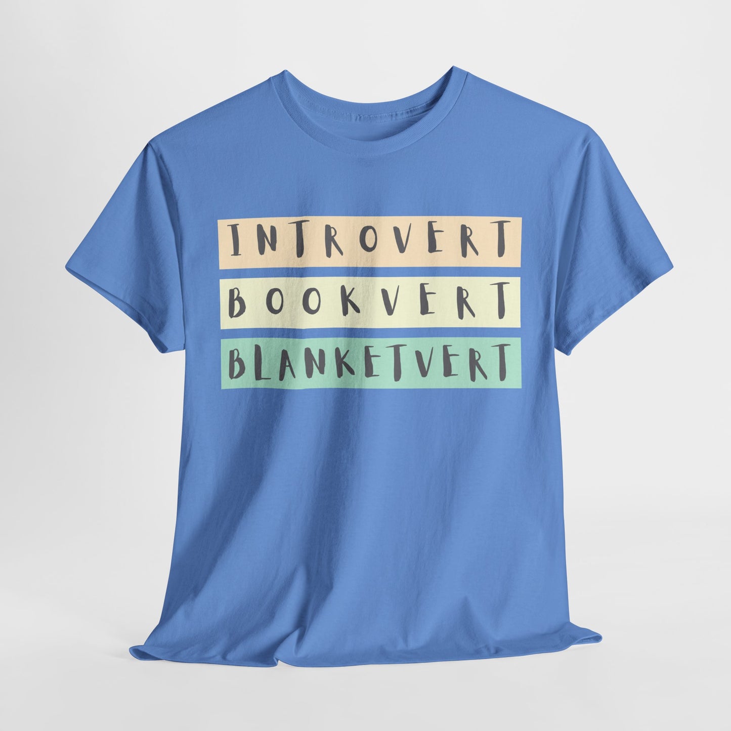 Teen/Adult Unisex Tee – Introvert. Bookvert. Blanketvert.