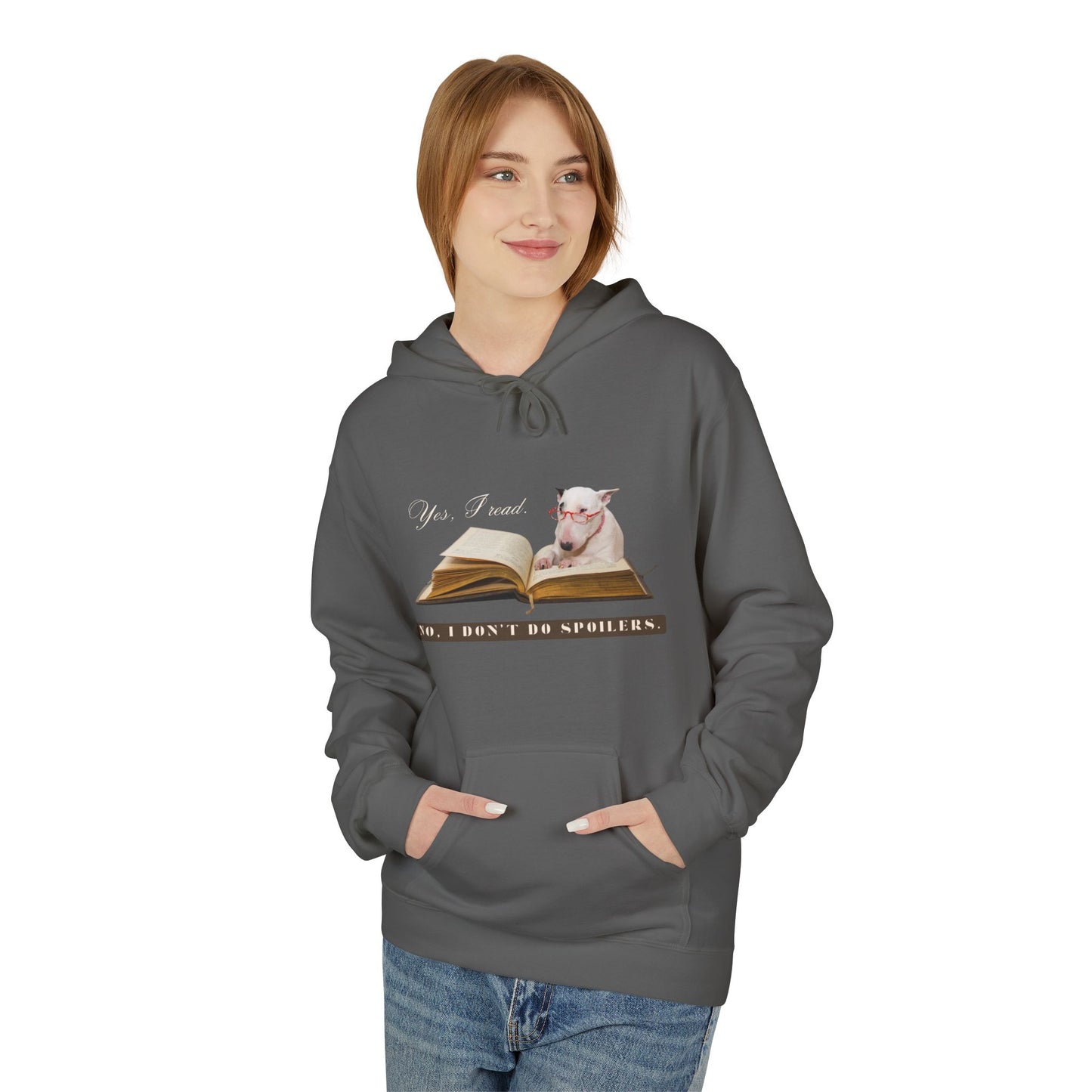 Teen/Adult Unisex No Spoilers Dog Hoodie