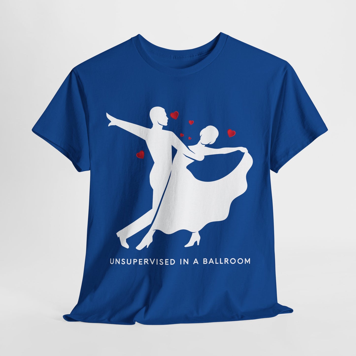 Teen/Adult Unisex “Unsupervised in a Ballroom” T-Shirt – Bold & Bookish Romance Apparel