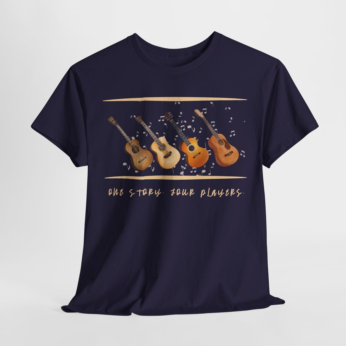 Teen/Adult Unisex One Story, Four Players Tee – Harmony in Every Note