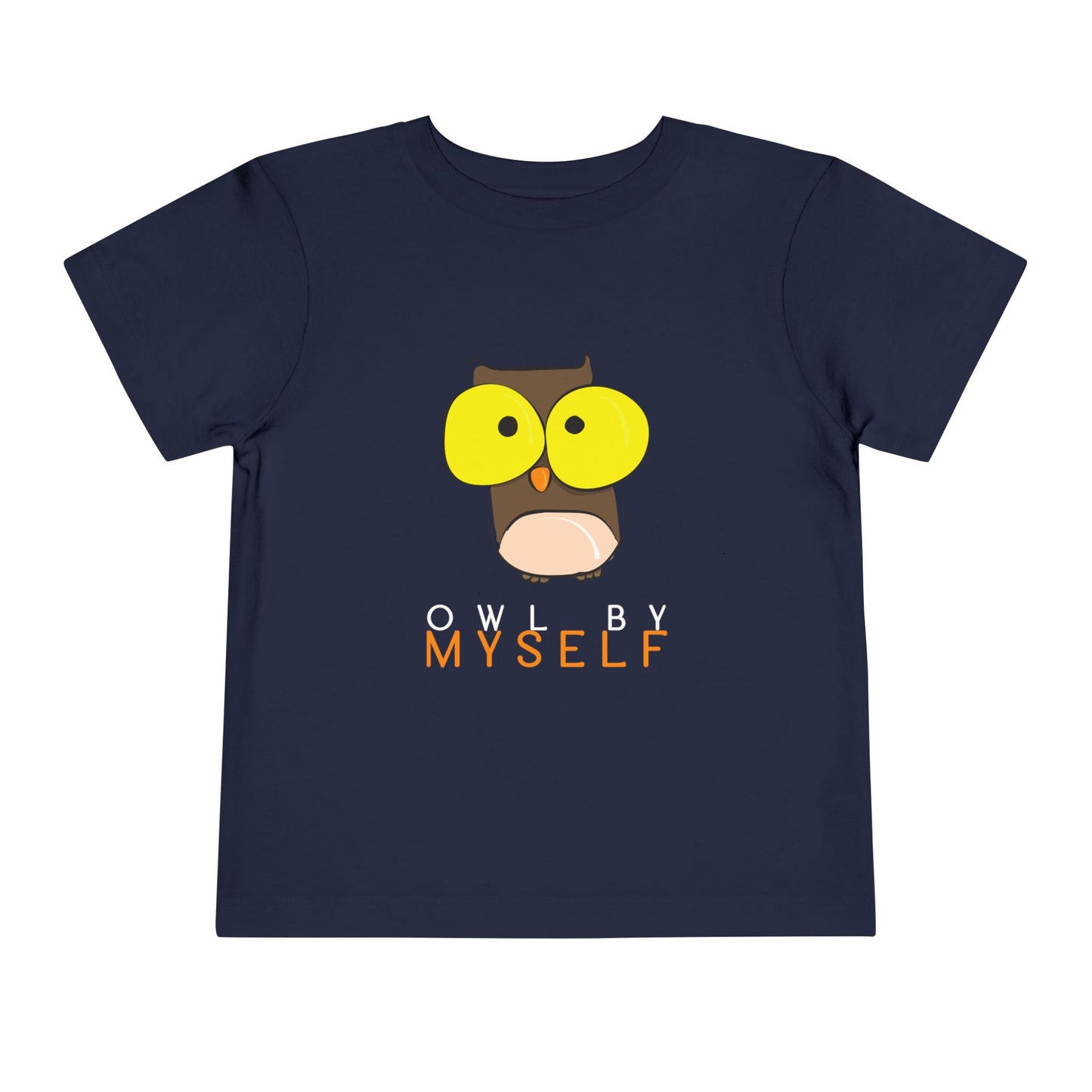 Toddler Owl By Myself Tee – Funny Introvert Owl Shirt for Independent Kids