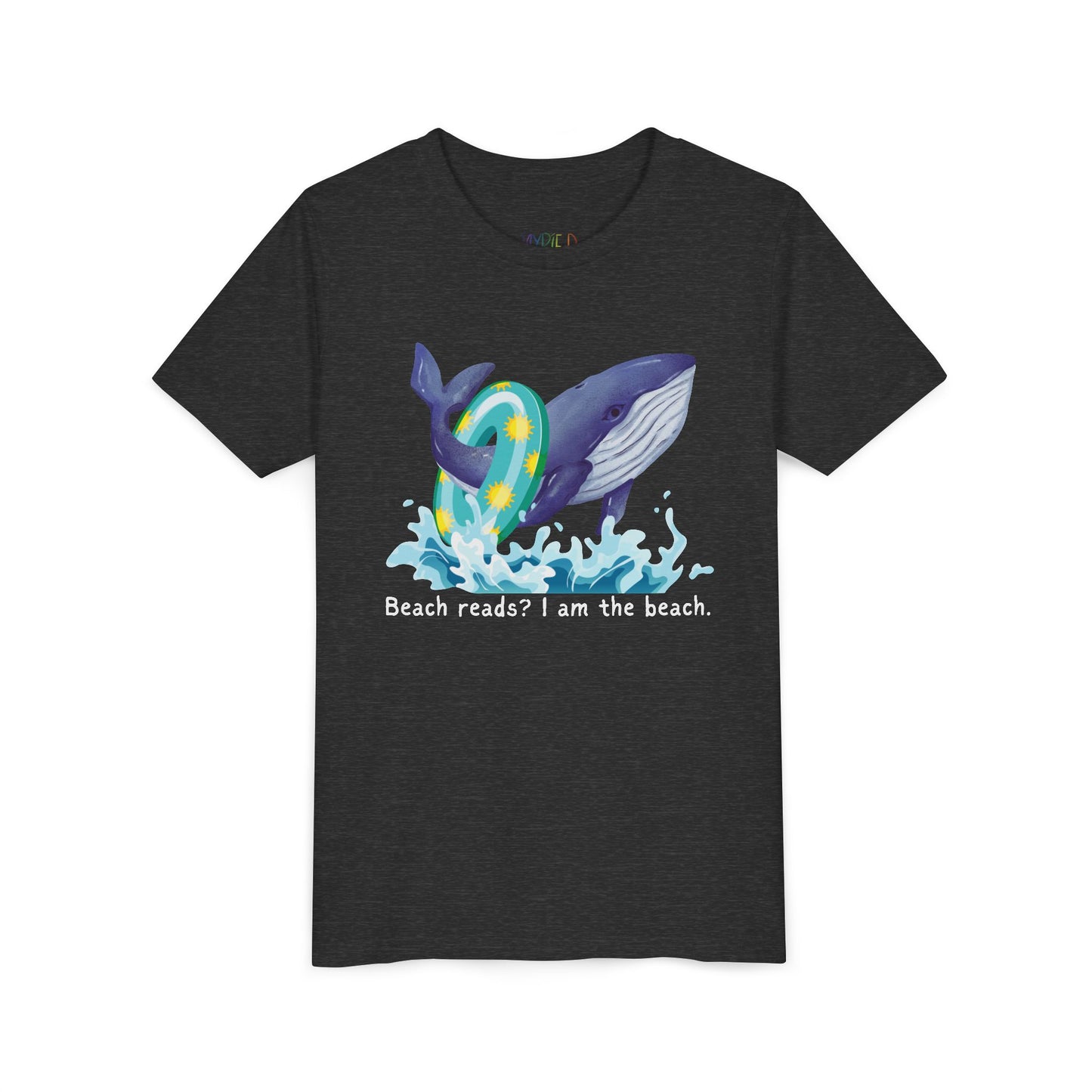 Youth Beach Reads? I Am the Beach Tee – Whale Shirt for Kids Who Make Waves