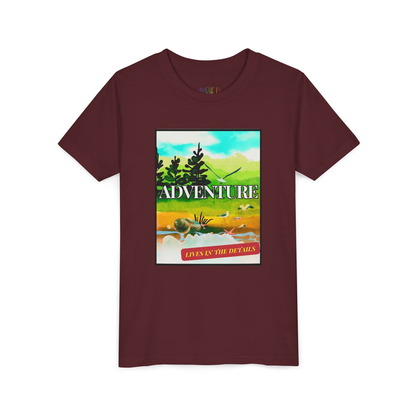 Youth Adventure Lives in the Details Tee – Nature Explorer Shirt for Kids, Curiosity-Driven Outdoor Apparel