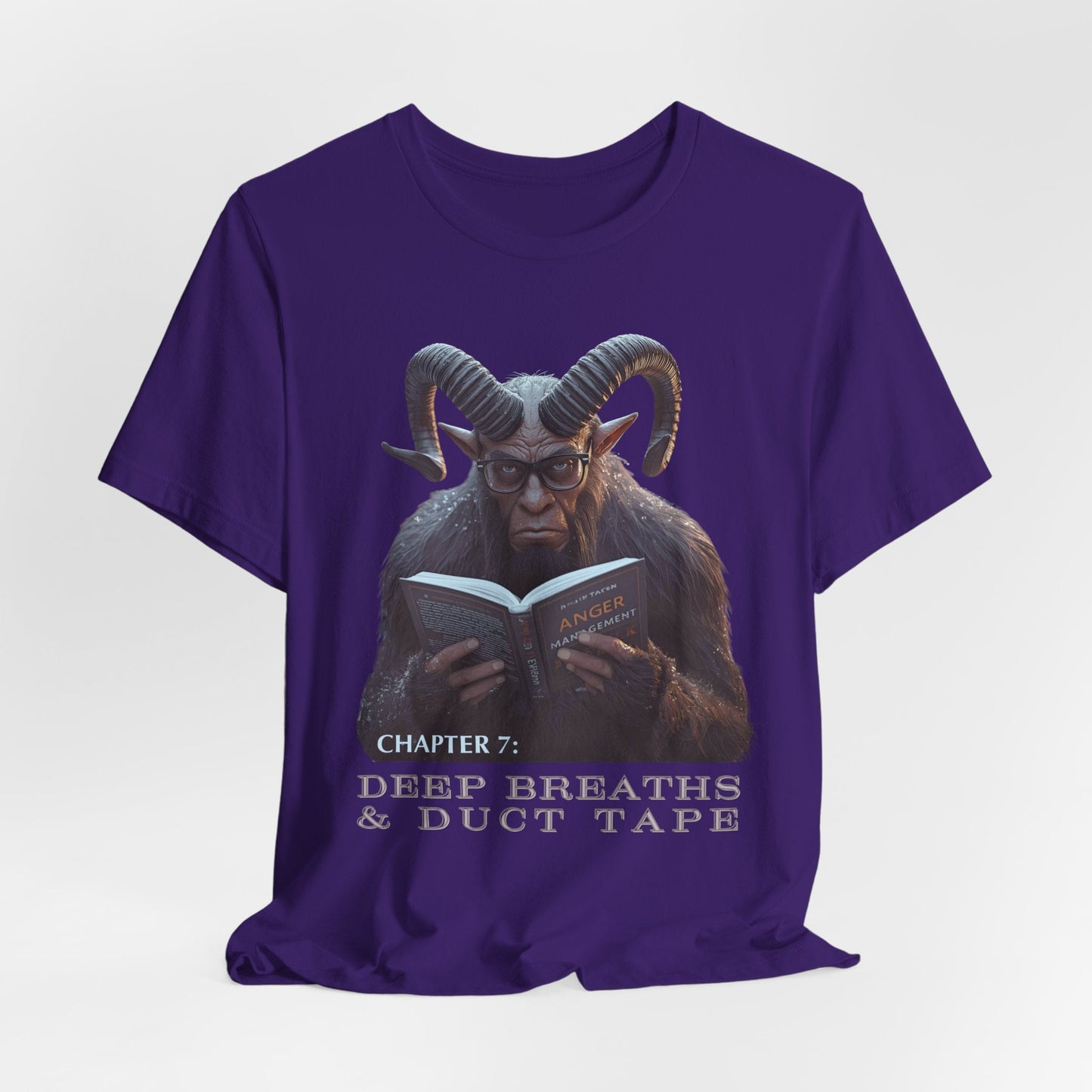 Teen/Adult Unisex Deep Breaths & Duct Tape T-Shirt â€“ Krampus Holiday Humor Design Printify