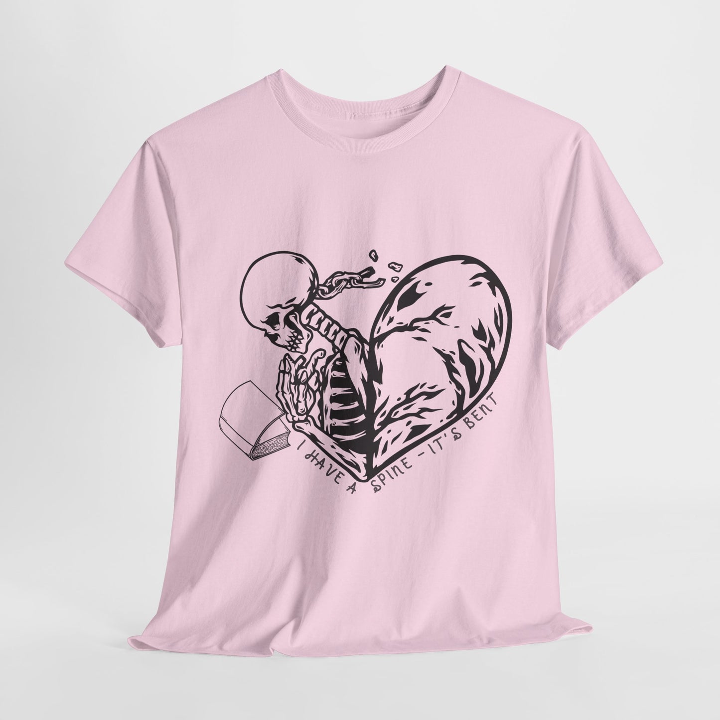 Teen/Adult Unisex Skeleton Heart T-Shirt – “I Have a Bone to Pick” Gothic Graphic Tee
