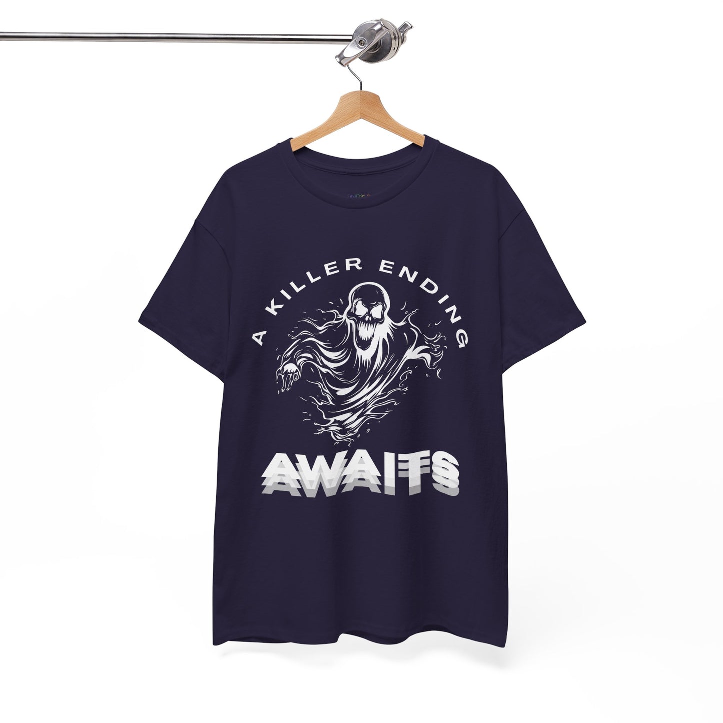 Teen/Adult Unisex A Killer Ending Awaits T-Shirt â€“ Horror Thriller Graphic Tee