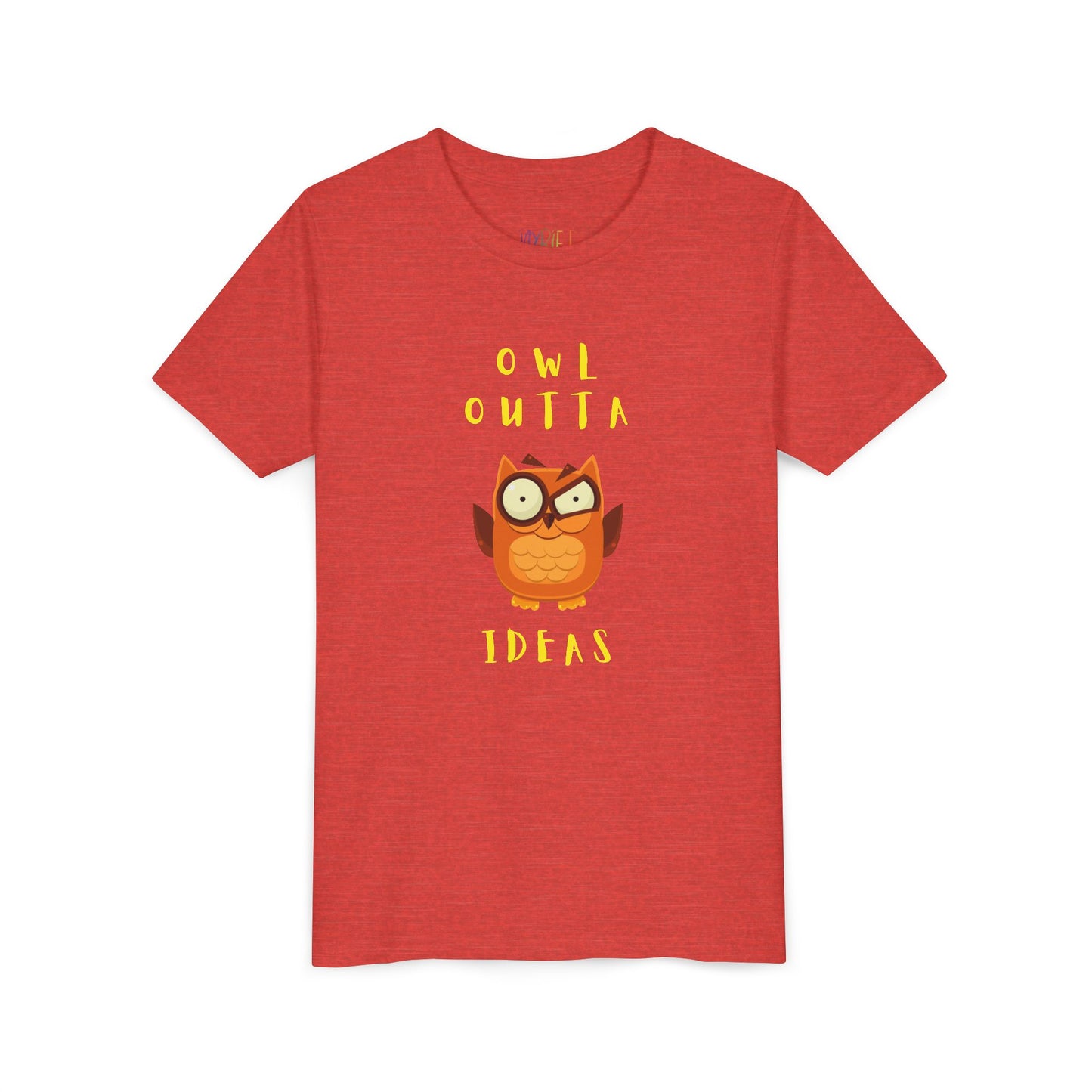 Youth  Owl Outta Ideas T-Shirt – Funny Gift for Creative Kids & Readers