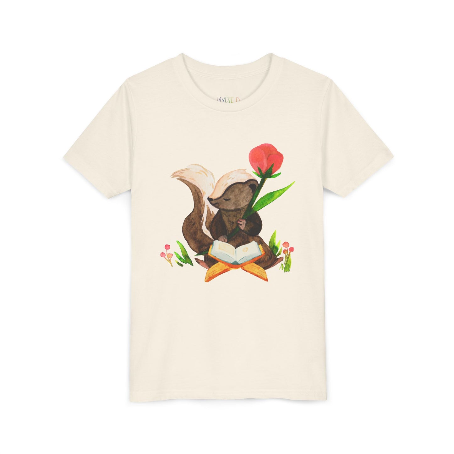 Youth Stop and Read the Stories Tee – Sweet Skunk Shirt for Gentle Bookworms