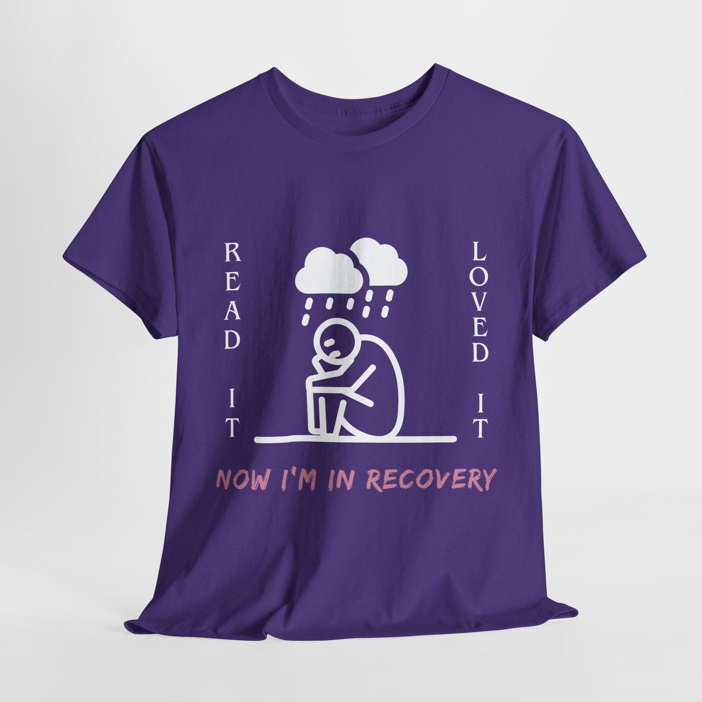 Teen/Adult Unisex Tee – Read It, Loved It, Now I’m in Recovery (Emotional Book Hangover Shirt)