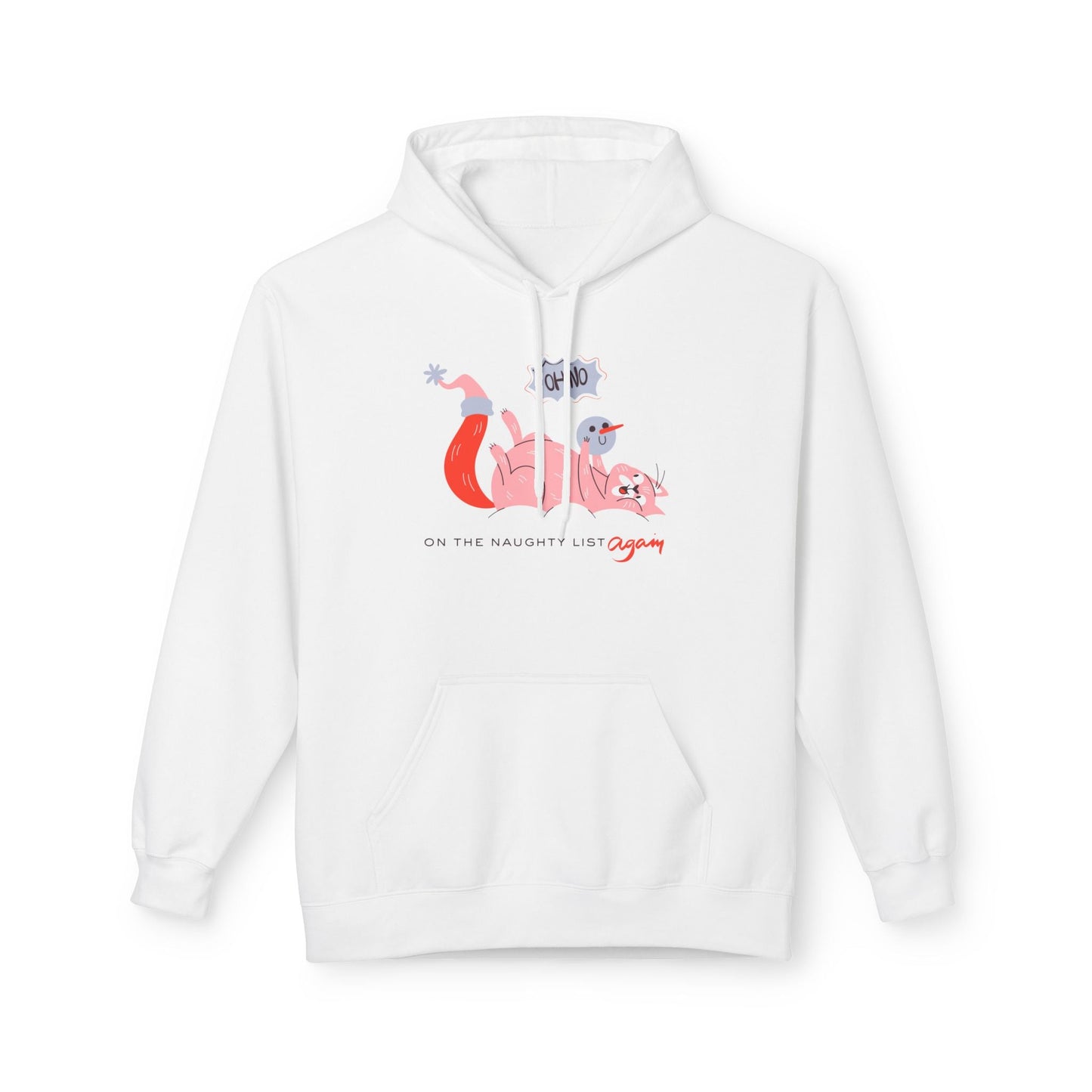 Teen/Adult Unisex On the Naughty List Again Hoodie Printify