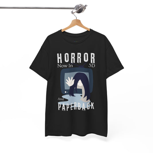 Teen/Adult Unisex Horror in 3D and Paperback Retro T-Shirt