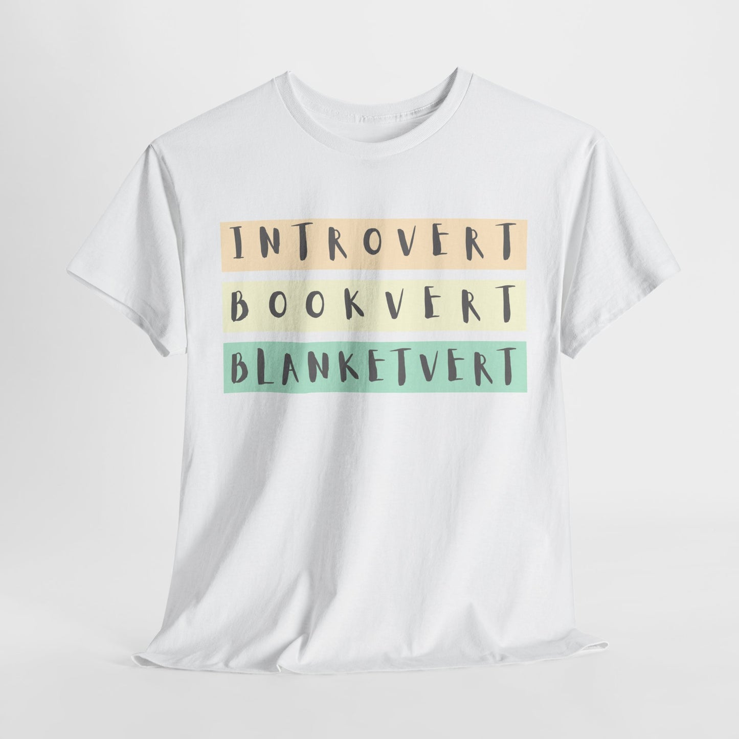 Teen/Adult Unisex Tee – Introvert. Bookvert. Blanketvert.