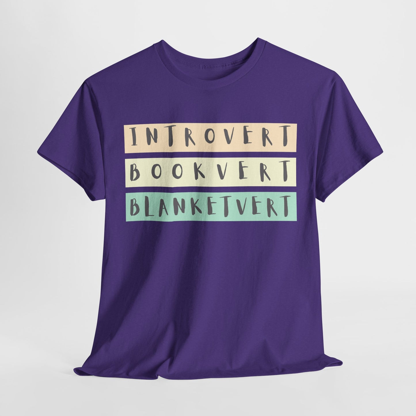 Teen/Adult Unisex Tee – Introvert. Bookvert. Blanketvert.