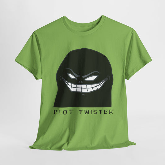 Teen/Adult Unisex Plot Twister Tee – Master of Mayhem & Cliffhangers