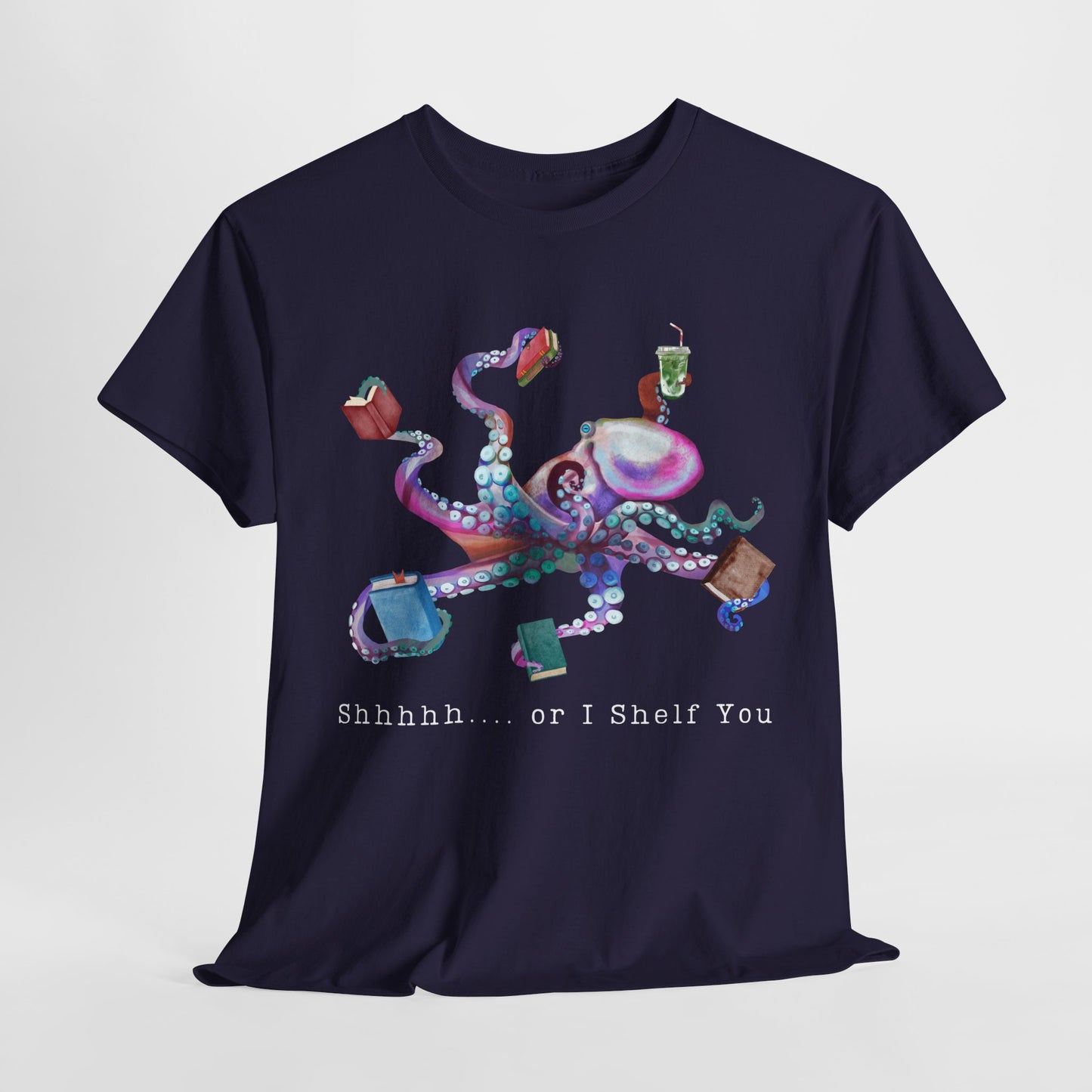 Teen/Adult Unisex Shhhh… or I Shelf You Unisex Tee