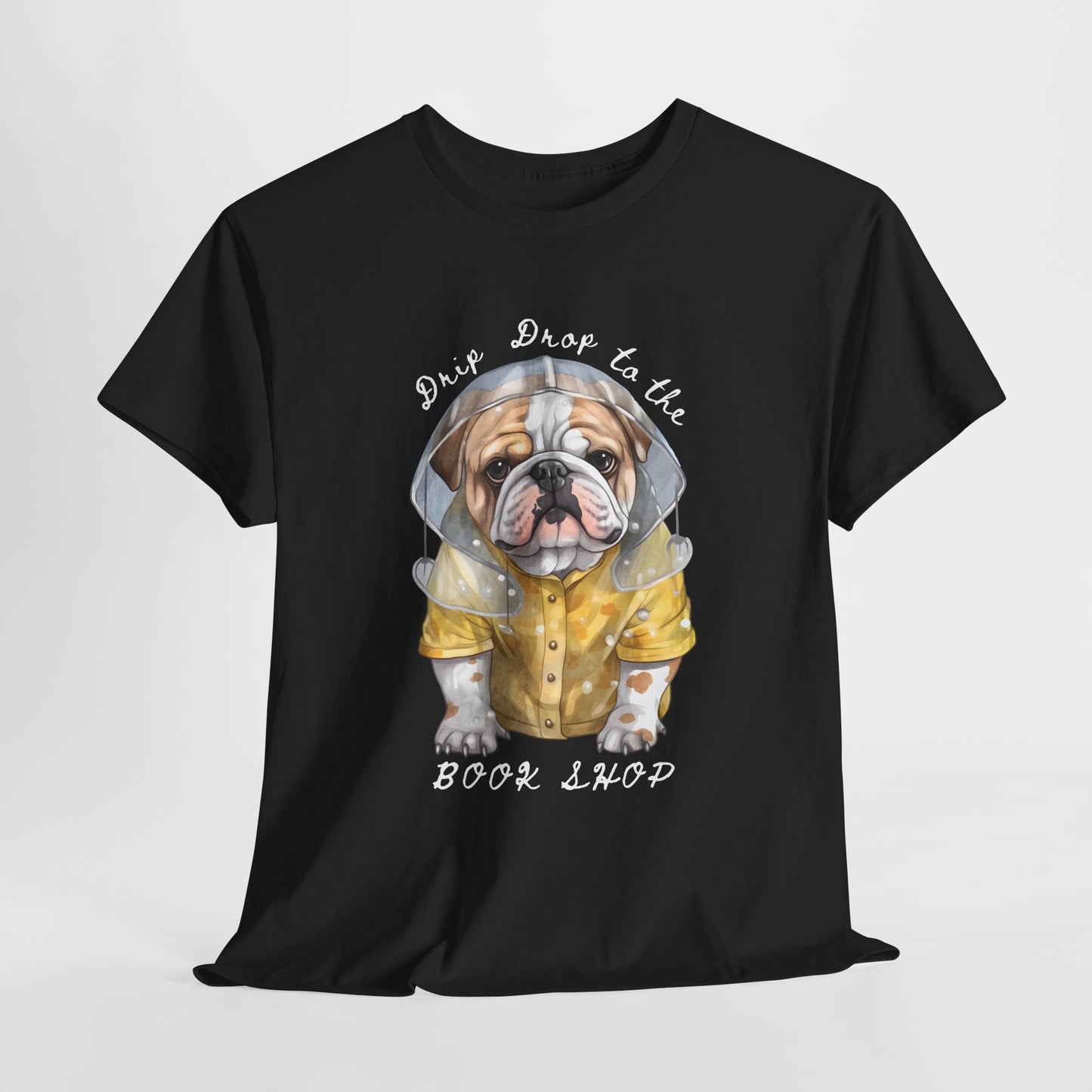 Teen/Adult Unisex Drip Drop to the Book Shop Tee – Puddle-Proof & Page-Ready