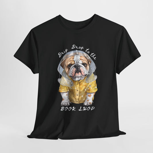 Teen/Adult Unisex Drip Drop to the Book Shop Tee – Puddle-Proof & Page-Ready