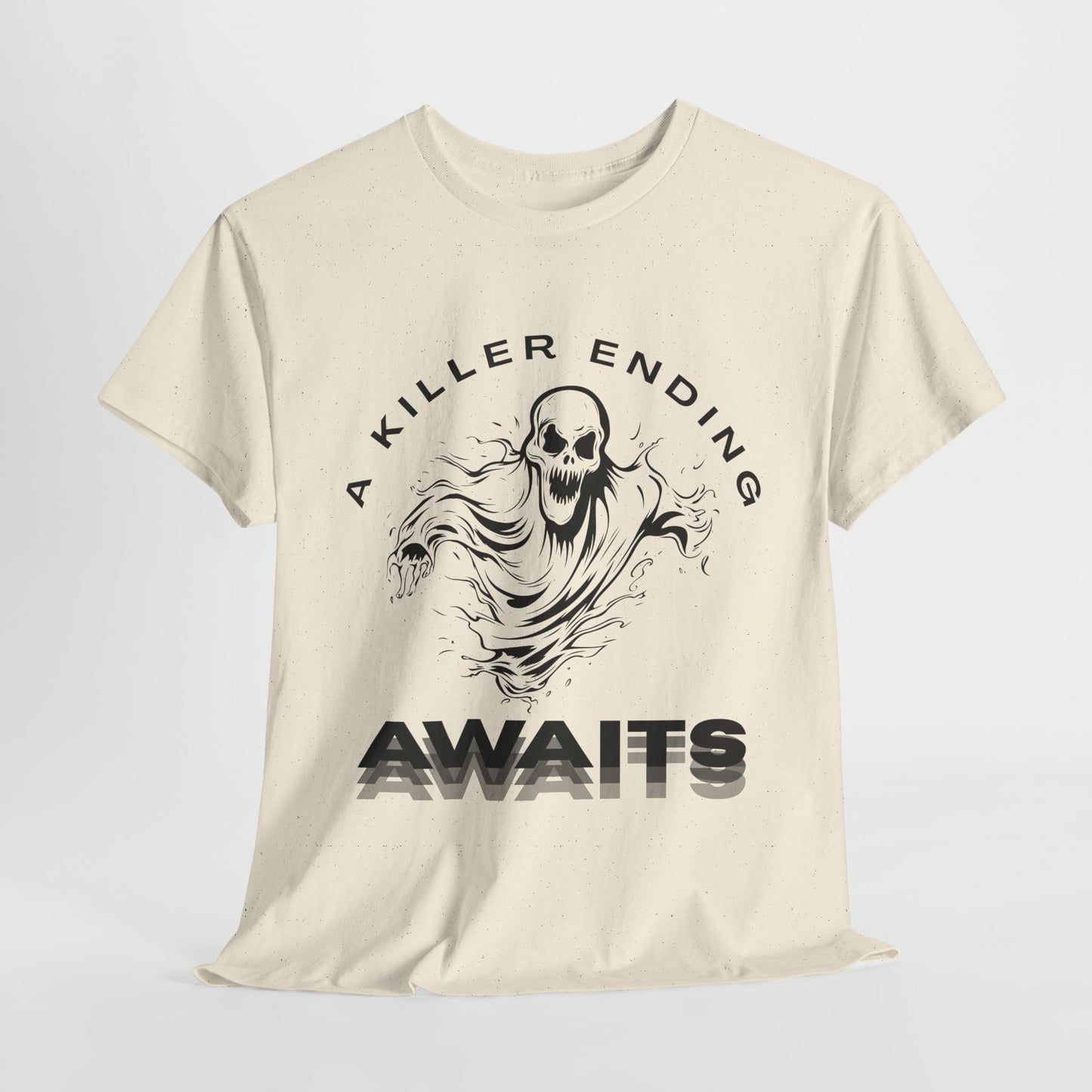 Teen/Adult Unisex A Killer Ending Awaits T-Shirt – Horror Thriller Graphic Tee
