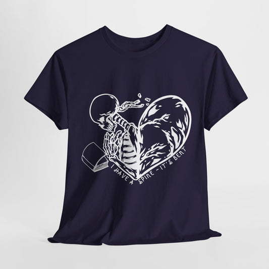 Teen/Adult Unisex Skeleton Heart T-Shirt – “I Have a Bone to Pick” Gothic Graphic Tee