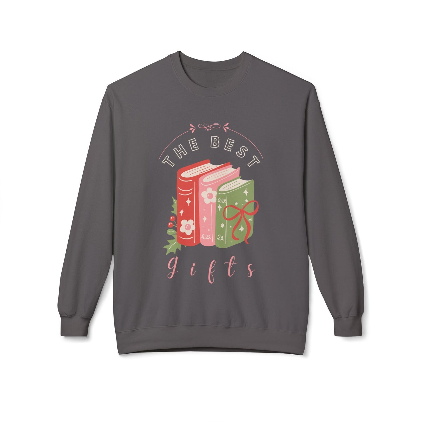Teen/Adult Unisex The Best Gifts Sweatshirt â€“ Holiday Book Lover Christmas Design Printify