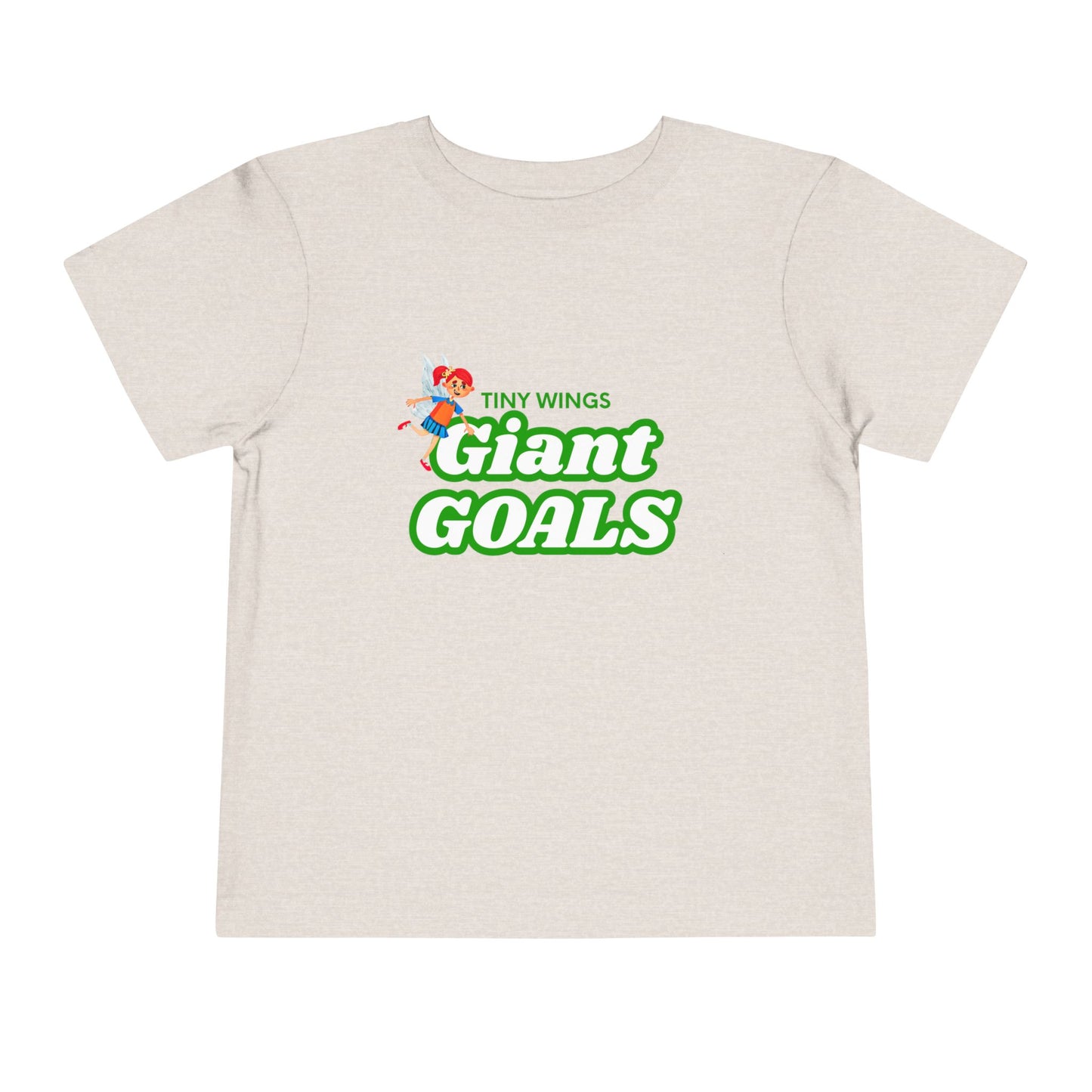 Toddler Tiny Wings Giant Goals Tee – Mei-Mei Empowerment Shirt for Big Dreamers