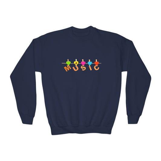Youth Music Hearts Sweatshirt – Bright Beats & Happy Hearts