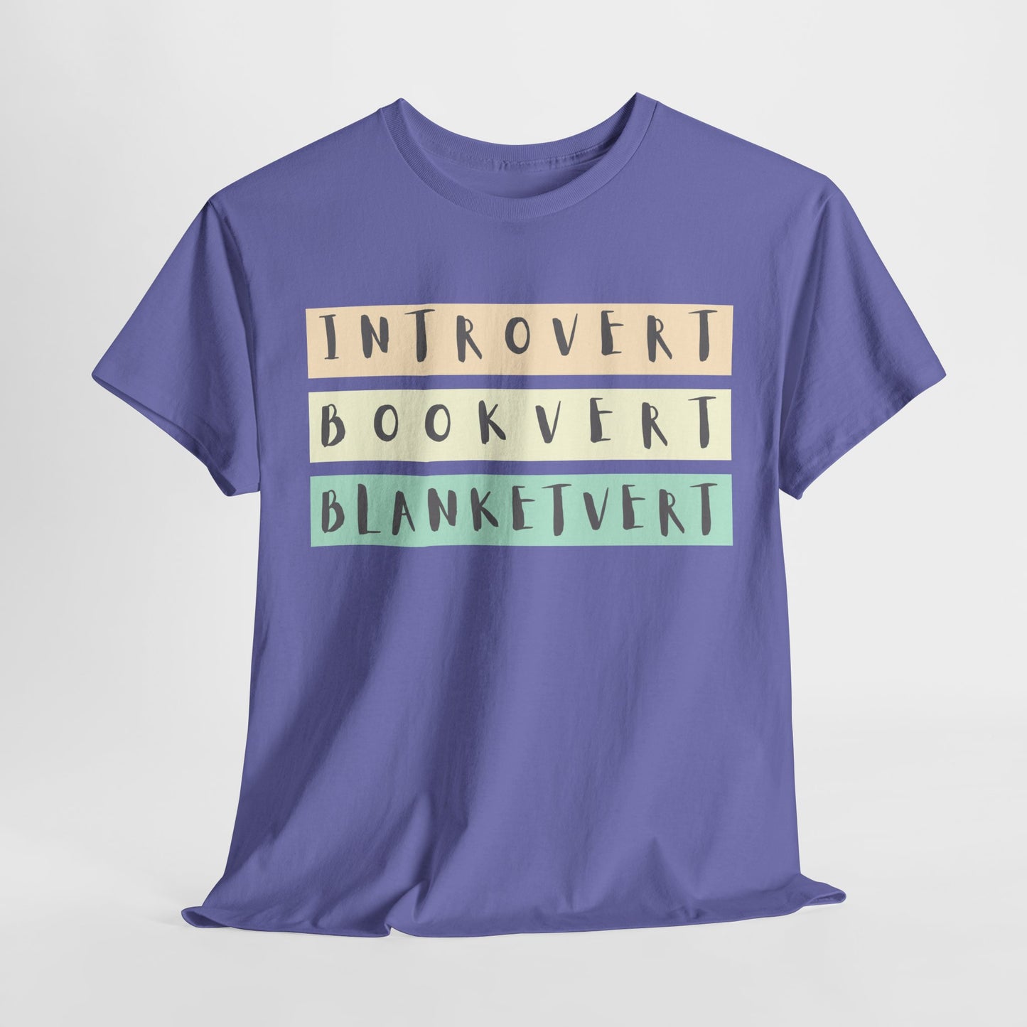 Teen/Adult Unisex Tee – Introvert. Bookvert. Blanketvert.