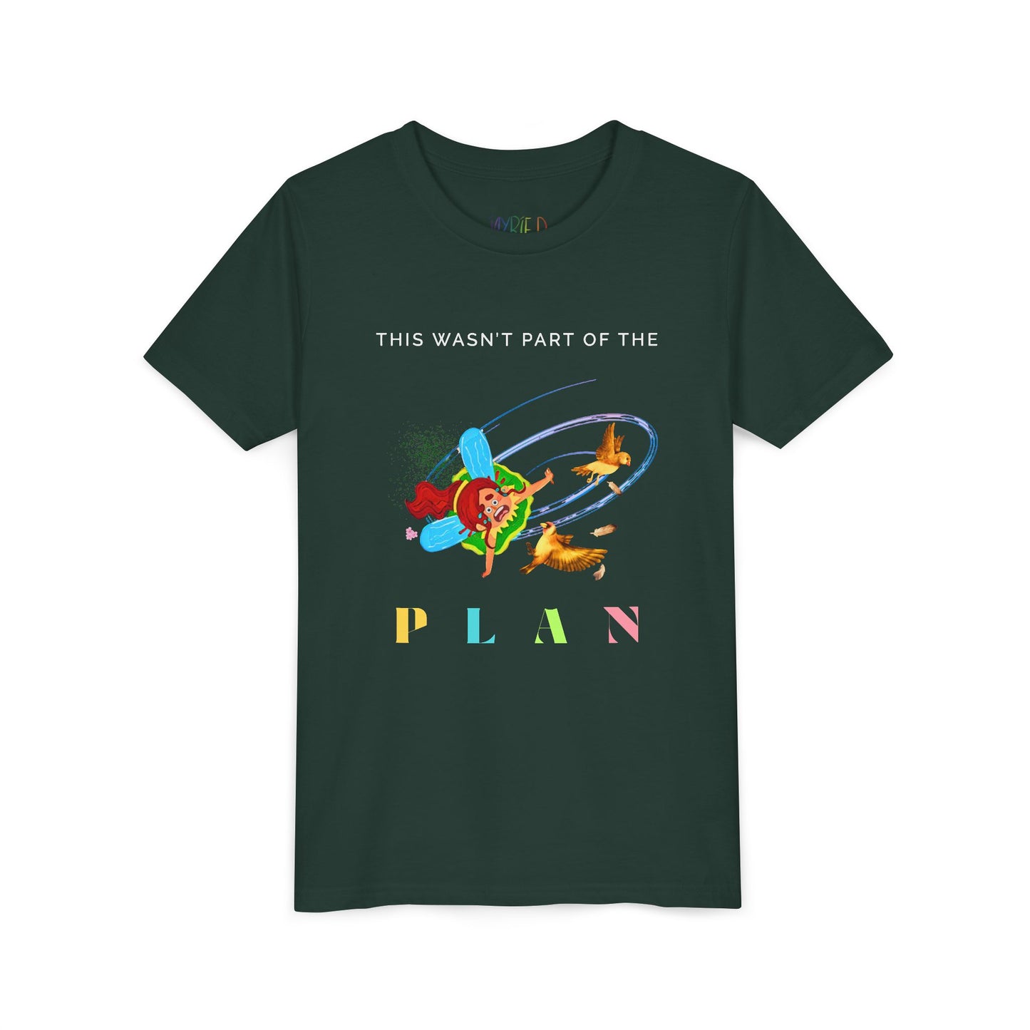 Youth This Wasn’t Part of the PLAN Tee – Funny Forest Adventure T-Shirt for Curious Kids