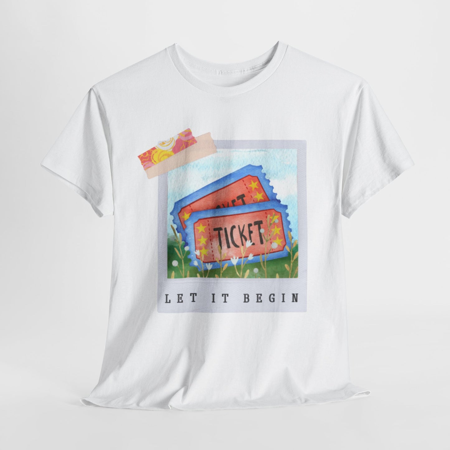Teen/Adult Unisex Let It Begin Tee – Whimsical Ticket Shirt for Readers, Theatre Lovers & Moviegoers