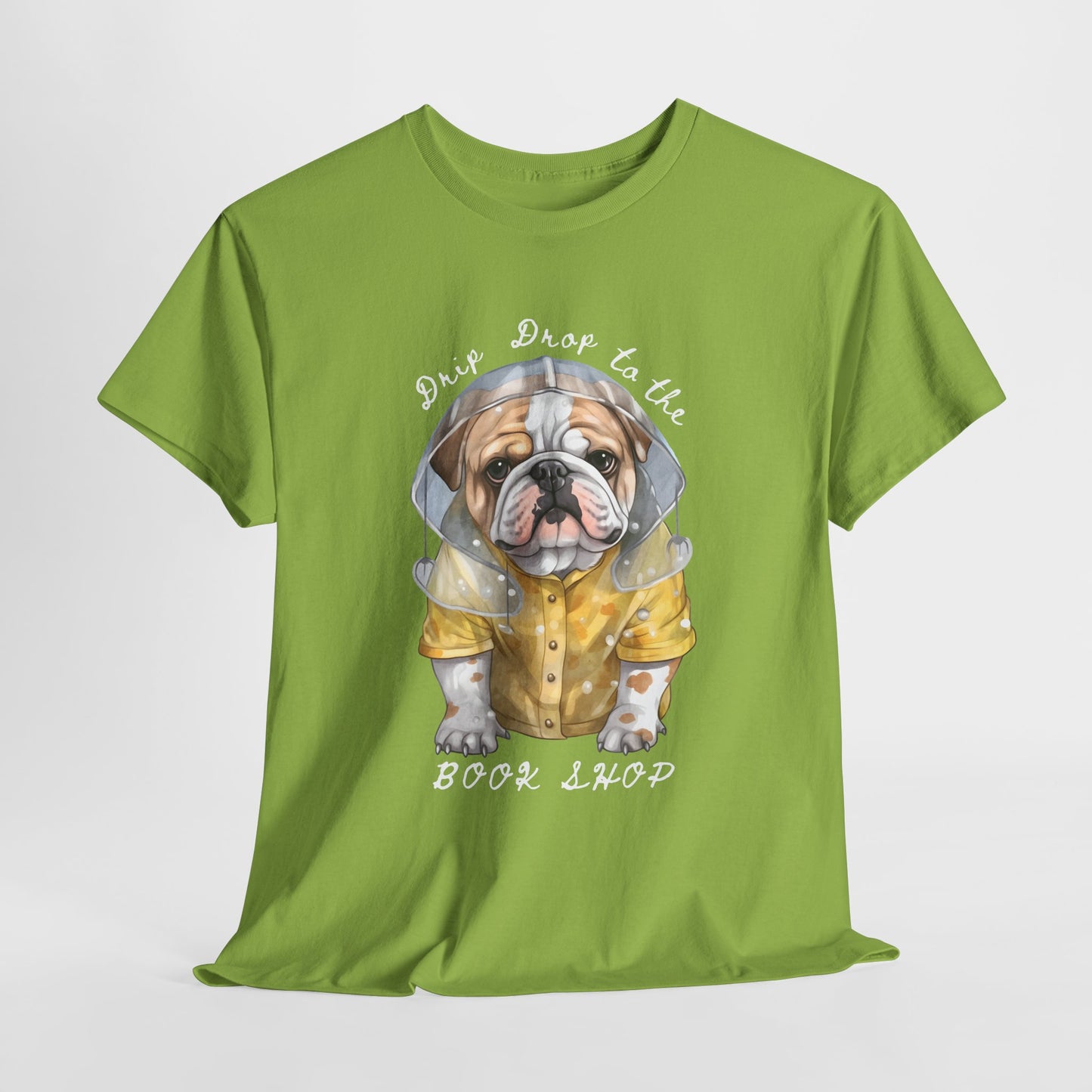 Teen/Adult Unisex Drip Drop to the Book Shop Tee – Puddle-Proof & Page-Ready