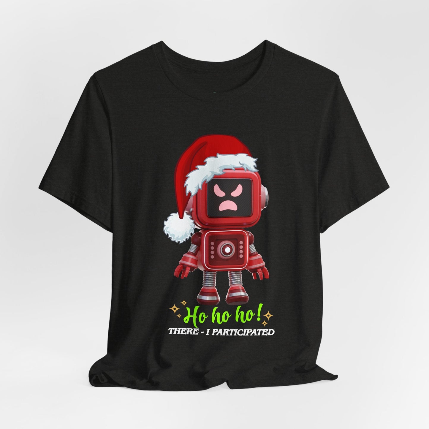 Teen/Adult Unisex Ho Ho Ho! Robot Hoodie T-Shirt Printify