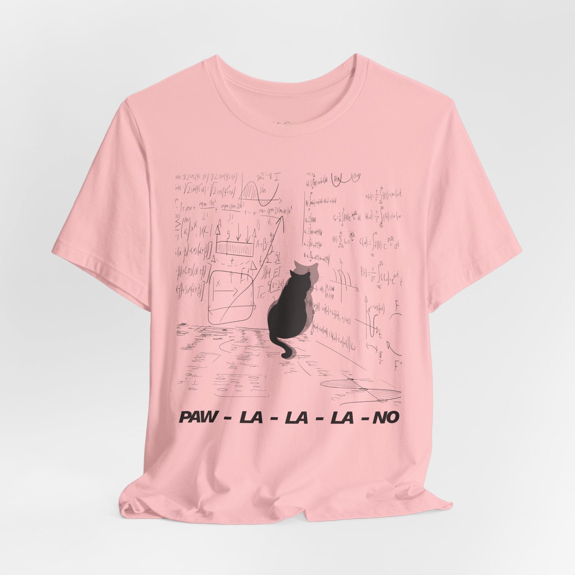 Teen/Adult Unisex Paw-La-La-La-No T-Shirt â€“ Cat Christmas Humor Design Printify