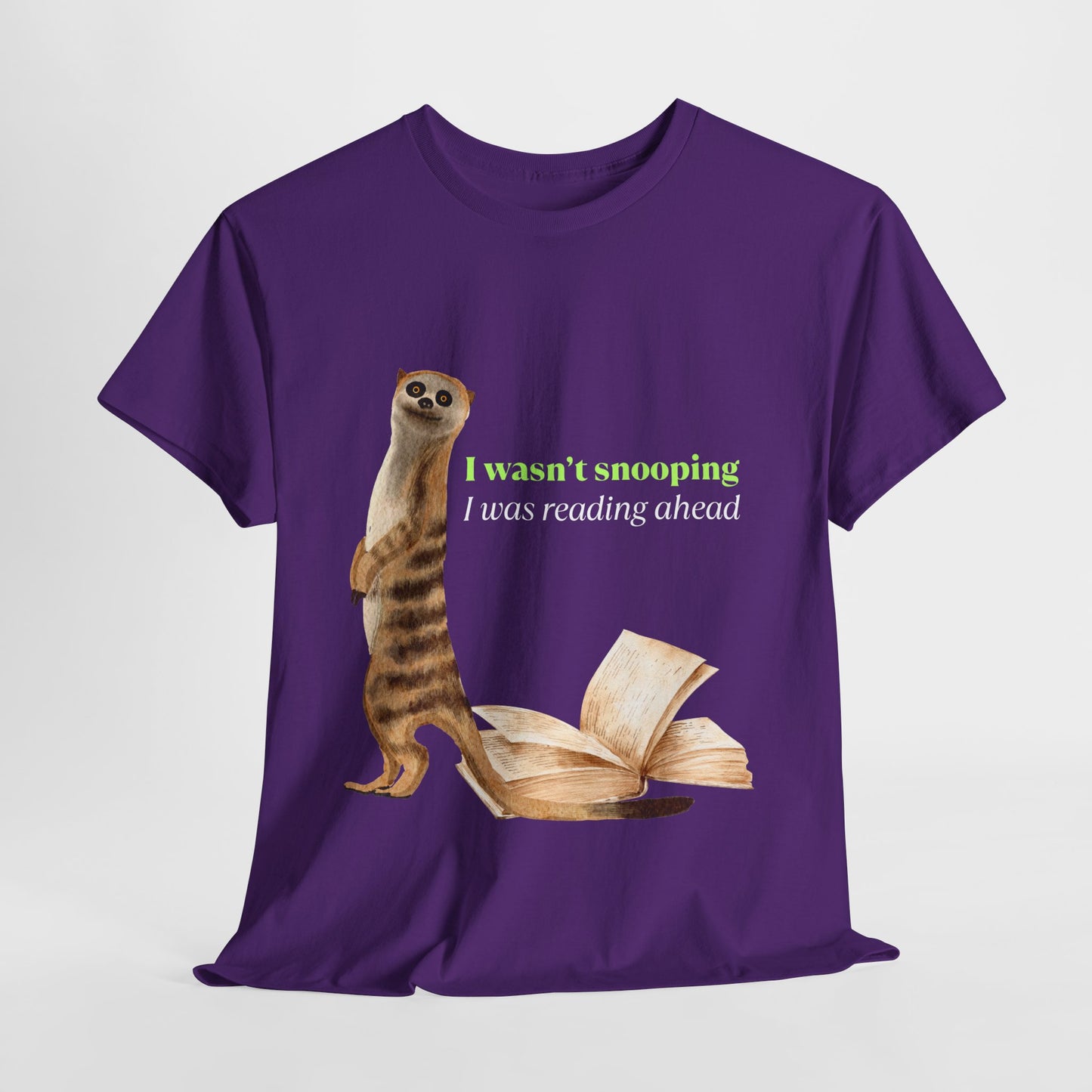 Teen/Adult Unisex Sneaky Reader Tee – For Curious Minds & Page Peekers