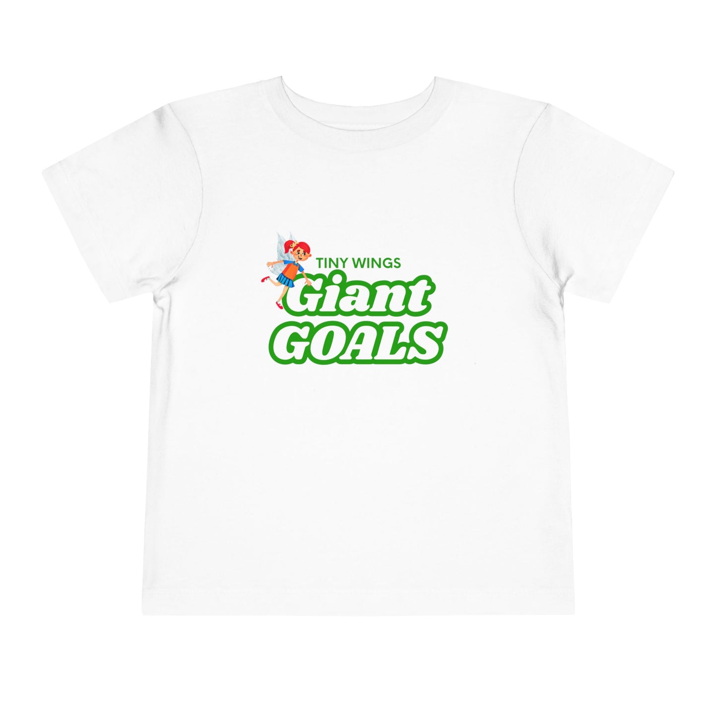Toddler Tiny Wings Giant Goals Tee – Mei-Mei Empowerment Shirt for Big Dreamers
