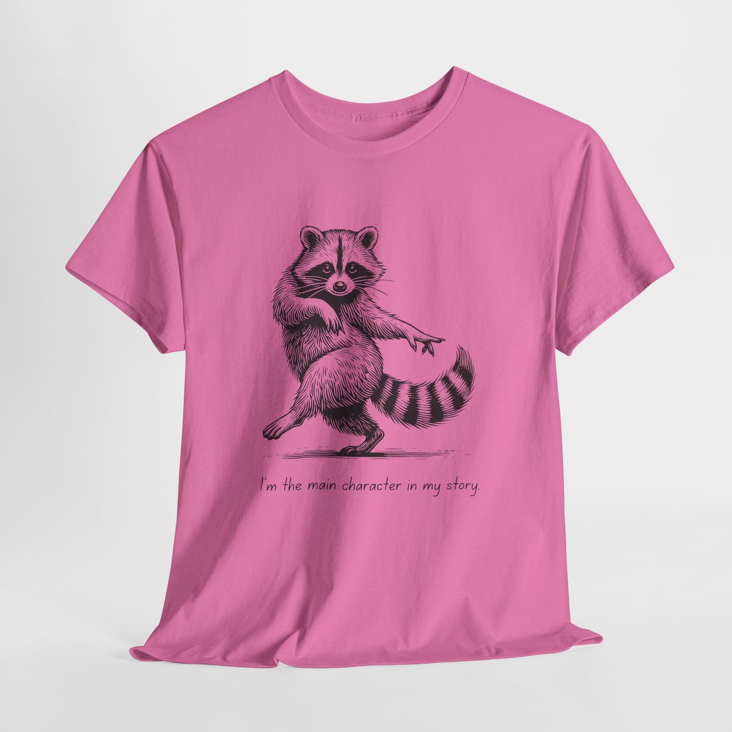 Teen/Adult Unisex Main Character Raccoon Tee – Starring: Me
