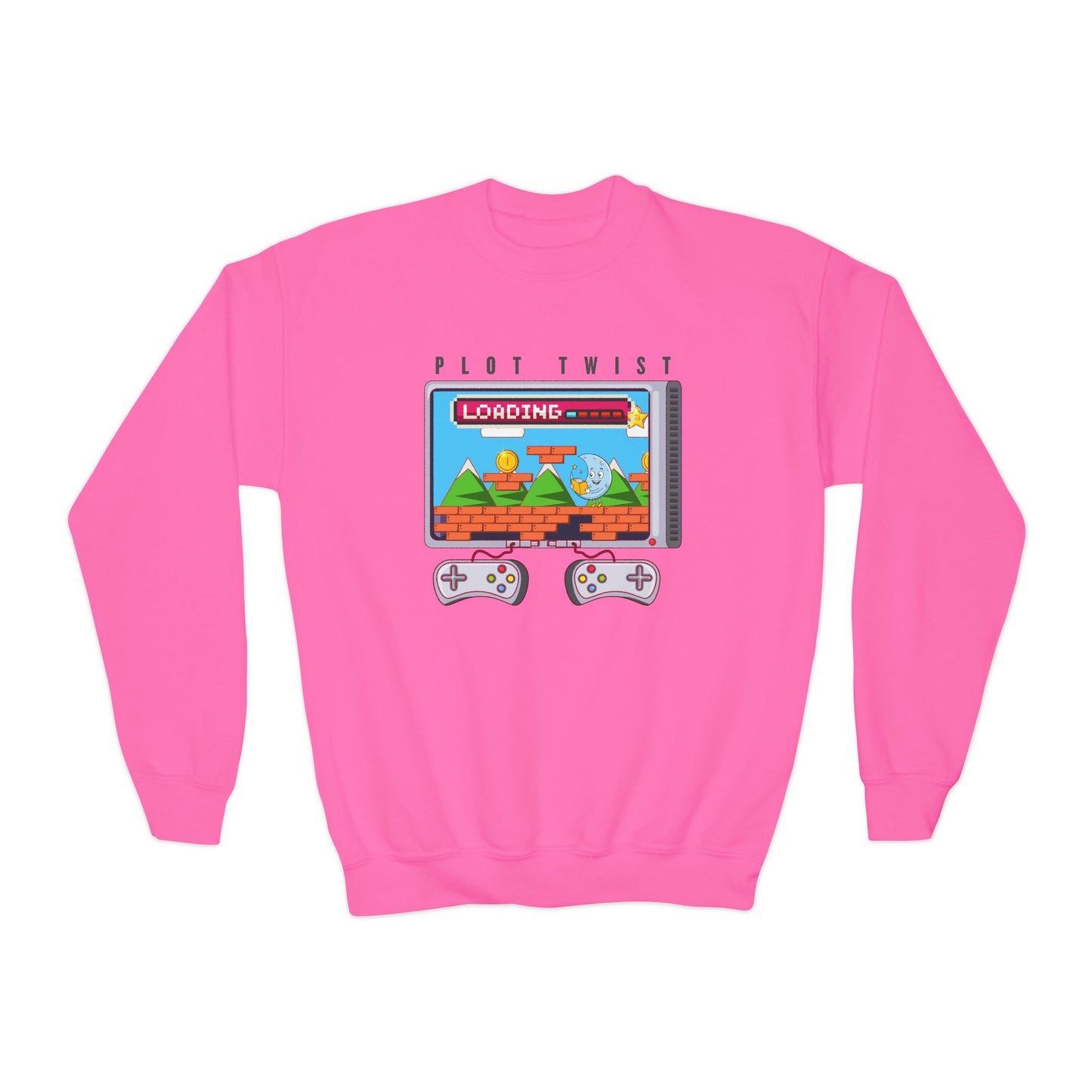 Youth Plot Twist Loading Sweatshirt – Game, Read, Repeat!