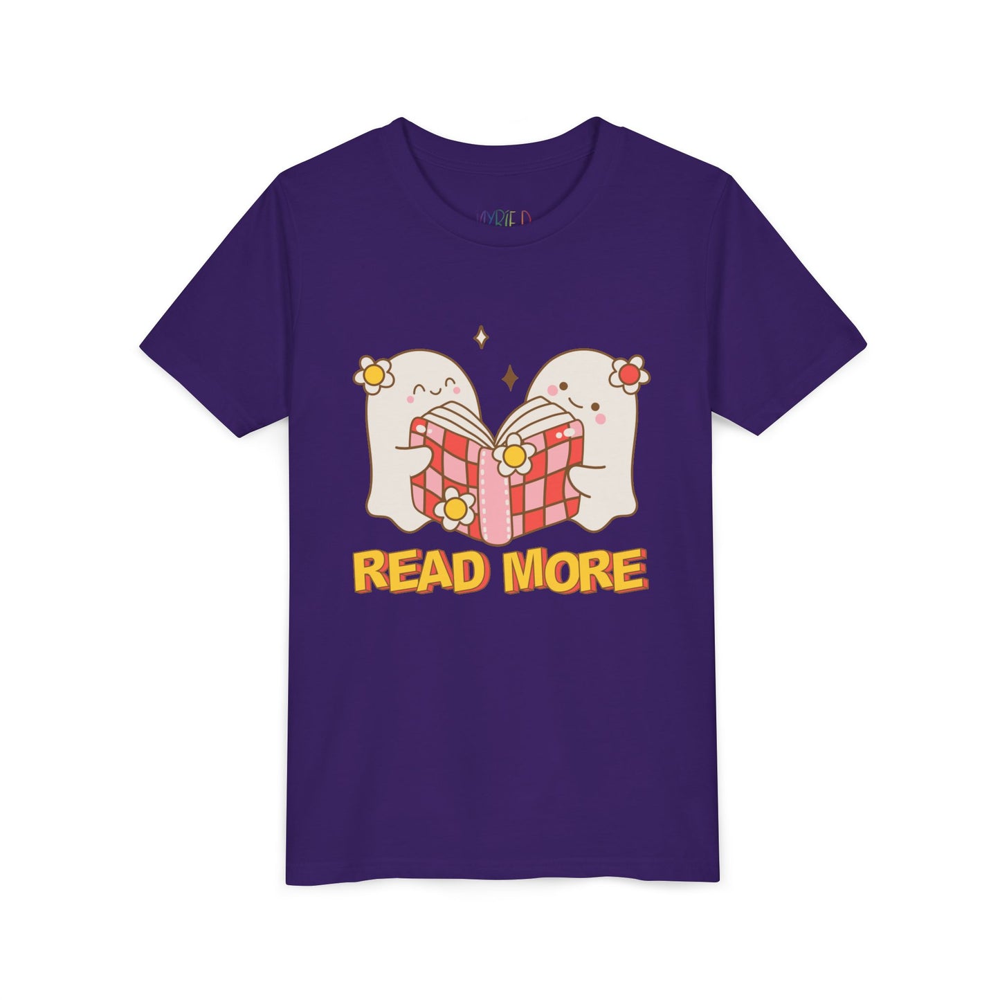 Youth Boo Ghosts “Read More” T-Shirt – Fun Halloween Reading Shirt for Kids
