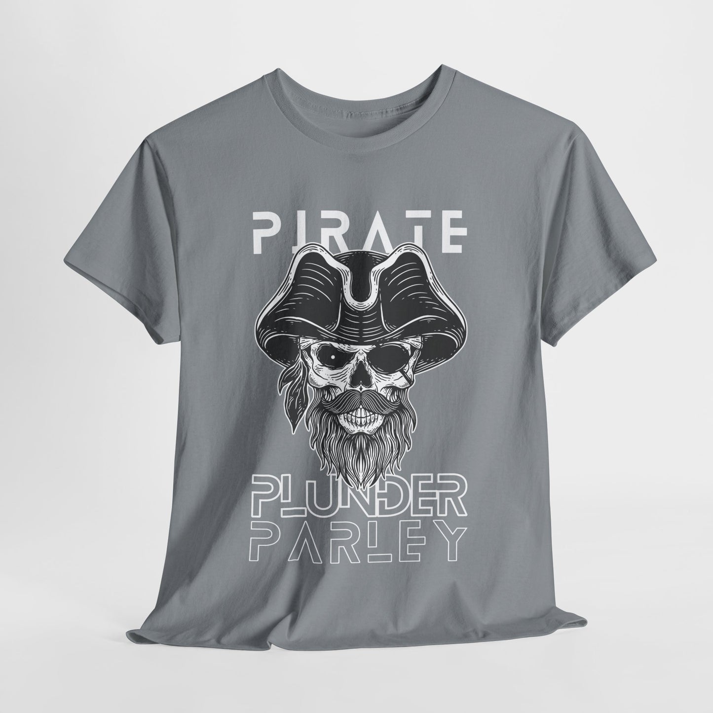 Teen/Adult Unisex “Pirate Plunder Parley” Tee – For Rogues, Rebels, and Readers