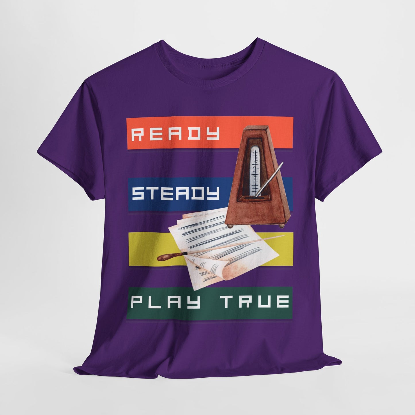 Teen/Adult Unisex Ready Steady Play True Tee – For Music Lovers & Storytellers in Sync