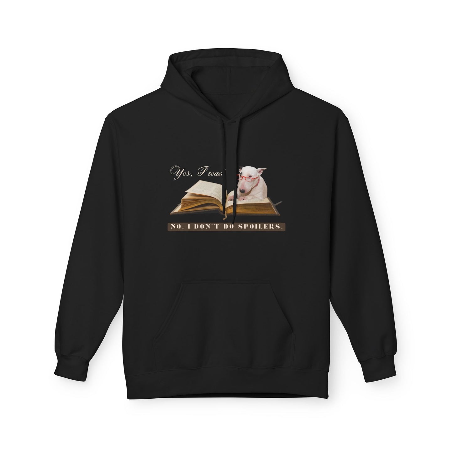 Teen/Adult Unisex No Spoilers Dog Hoodie