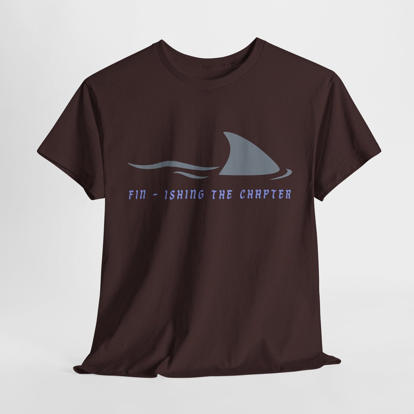 Teen/Adult Unisex Fin-ishing the Chapter – Shark Reader Tee for Book Devourers