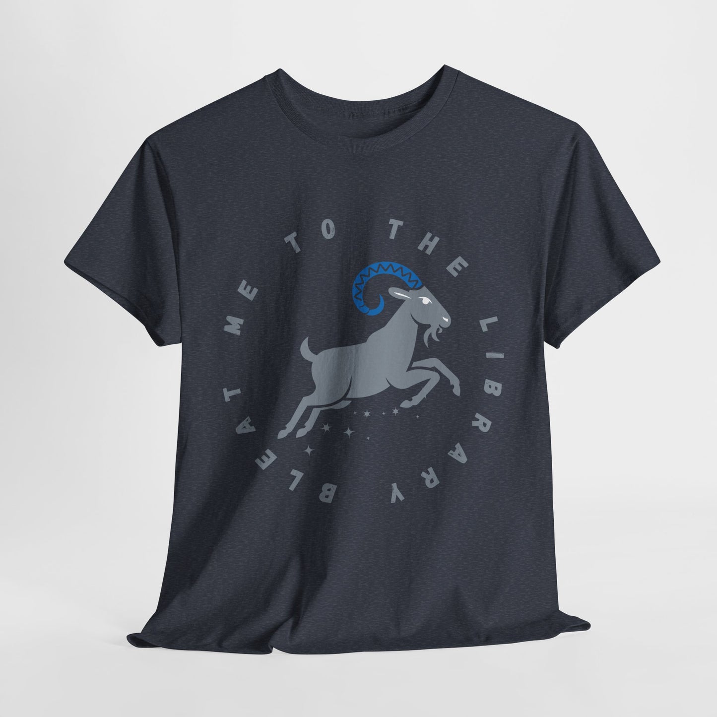 Teen/Adult Unisex – Bleat Me to the Library Goat Tee
