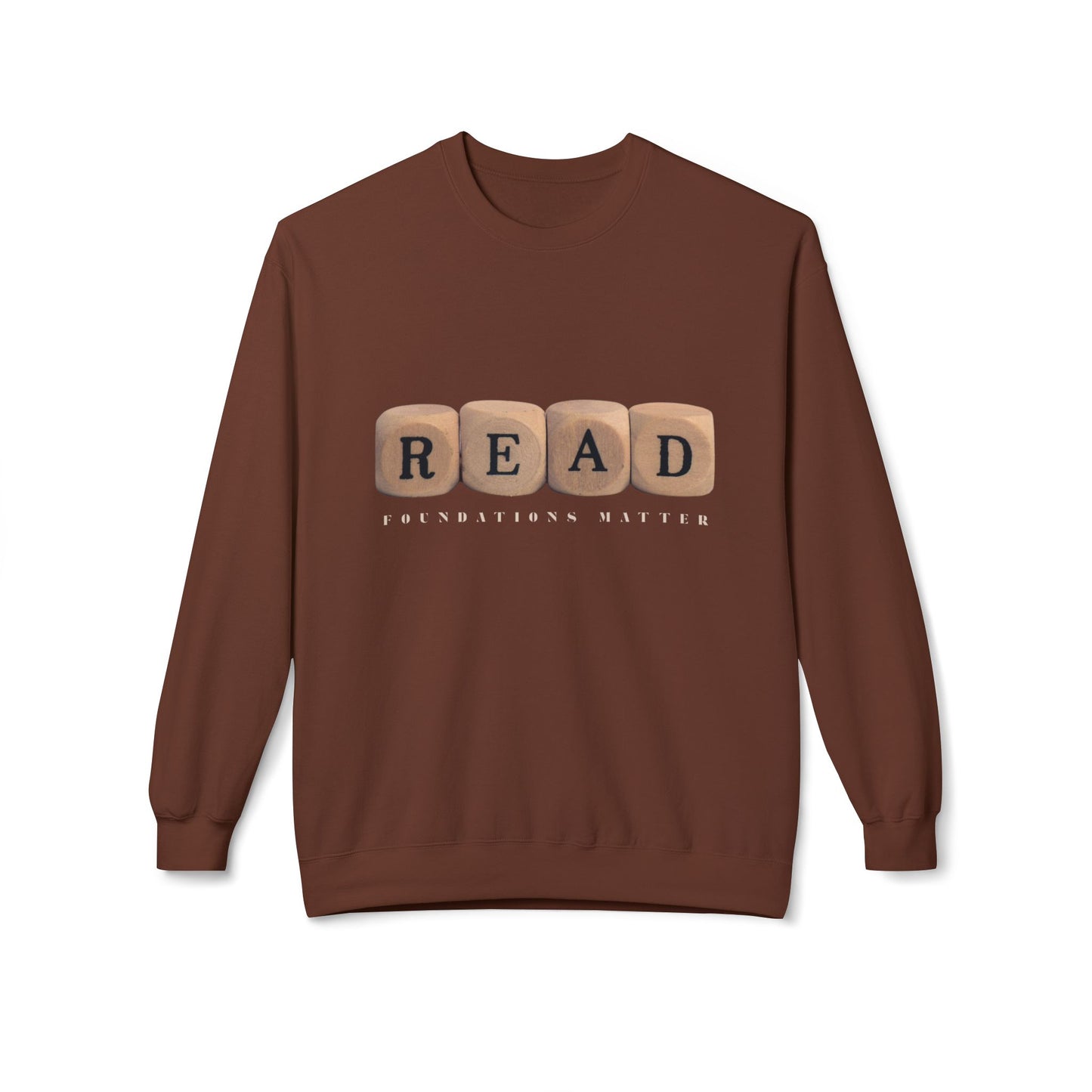 Teen/Adult Unisex READ Foundations Matter Sweatshirt, Literacy Awareness and Education Inspired Design