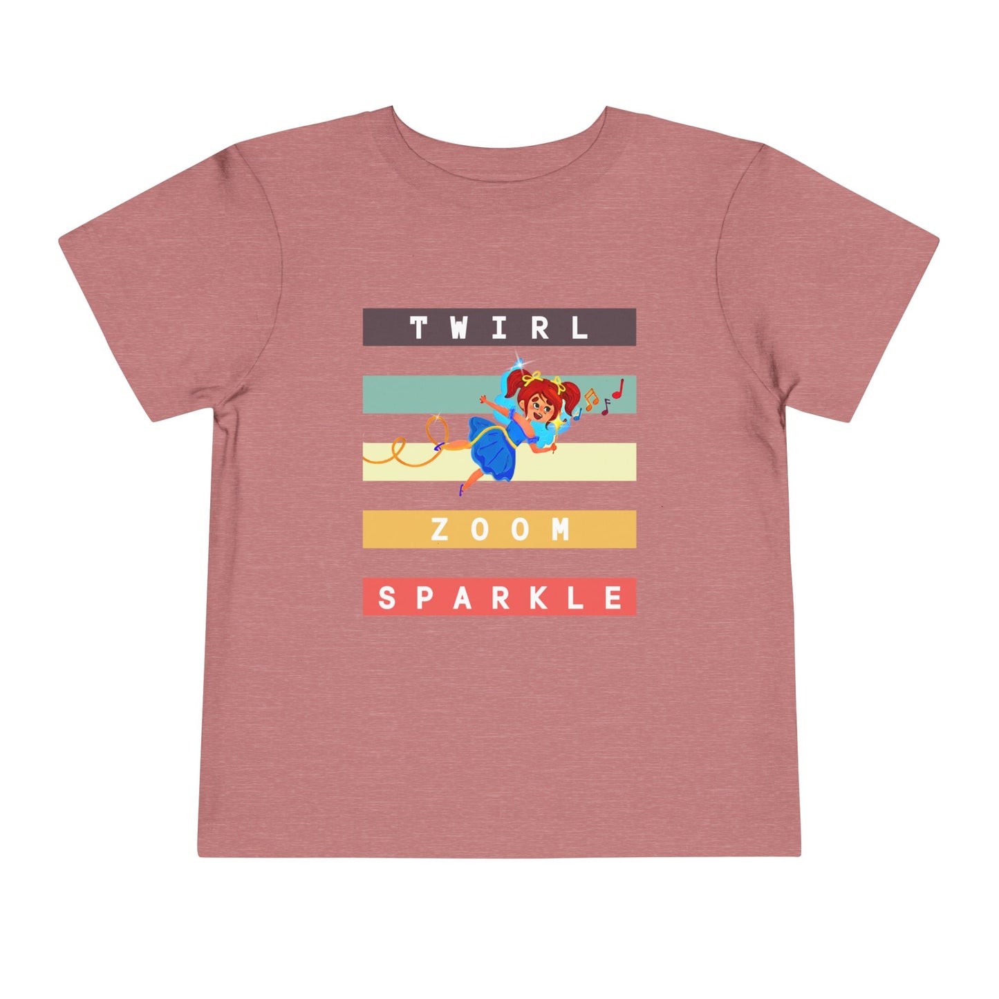 Toddler Twirl Zoom Sparkle Tee – Mei-Mei Movement Shirt for High-Energy Kids