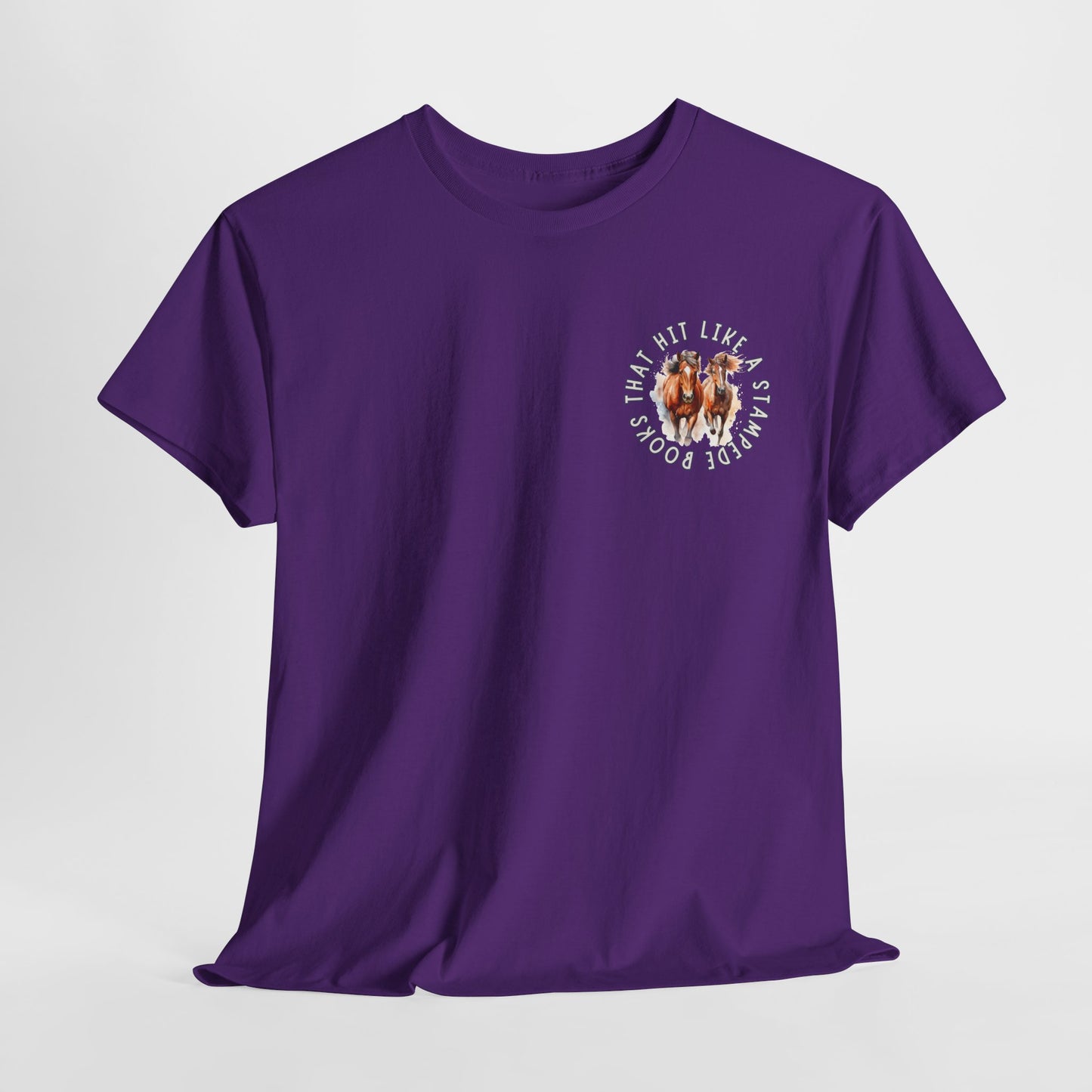 Teen/Adult Unisex Tee – Books That Hit Like a Stampede (Little Edition)