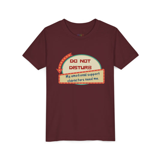 Youth Do Not Disturb Tee – Emotional Support Characters Edition